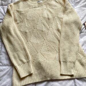 Sonoma Women's Cream Textured Sweater